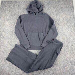 Edikted Wynter Hoodie And Pants Set Size XS Gray Knit